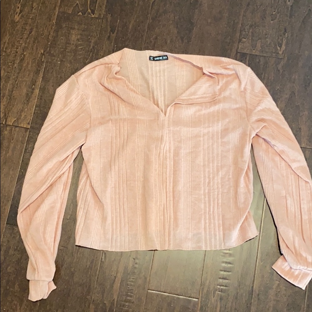 cropped shirt - pink